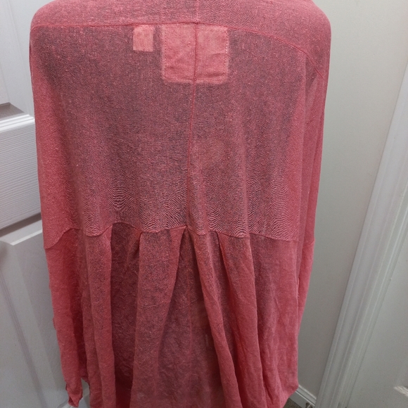 🧶Anthropologie Sheer Linen Wrap, XS - Picture 4 of 8